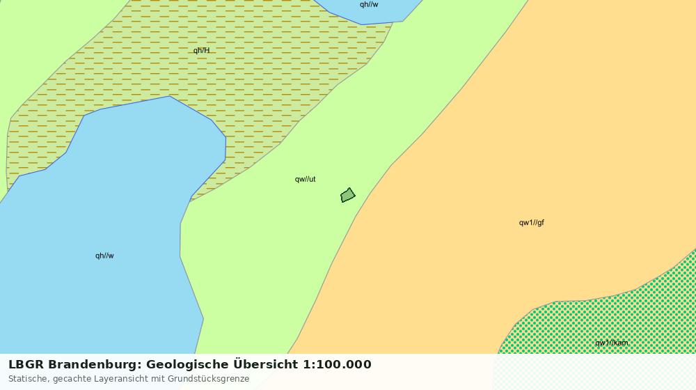 Statische Kartenansicht: LBGR Brandenburg: Geologische Übersicht 1:100.000
