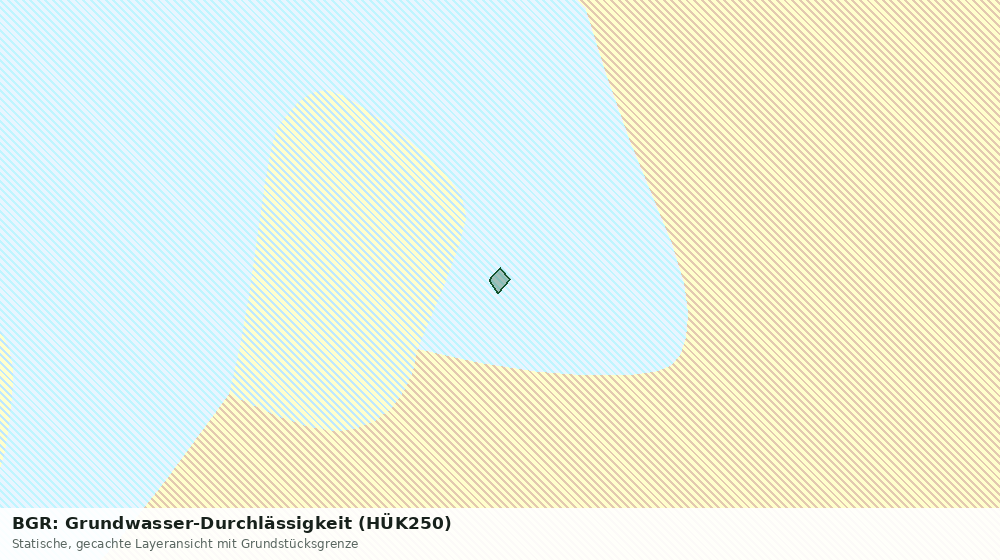 Statische Kartenansicht: BGR: Grundwasser-Durchlässigkeit (HÜK250)