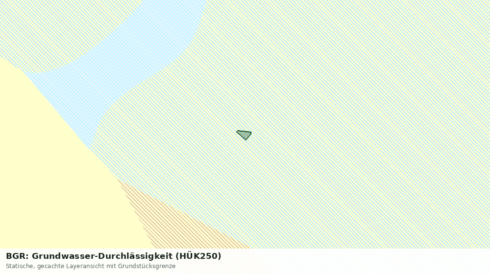 Statische Kartenansicht: BGR: Grundwasser-Durchlässigkeit (HÜK250)