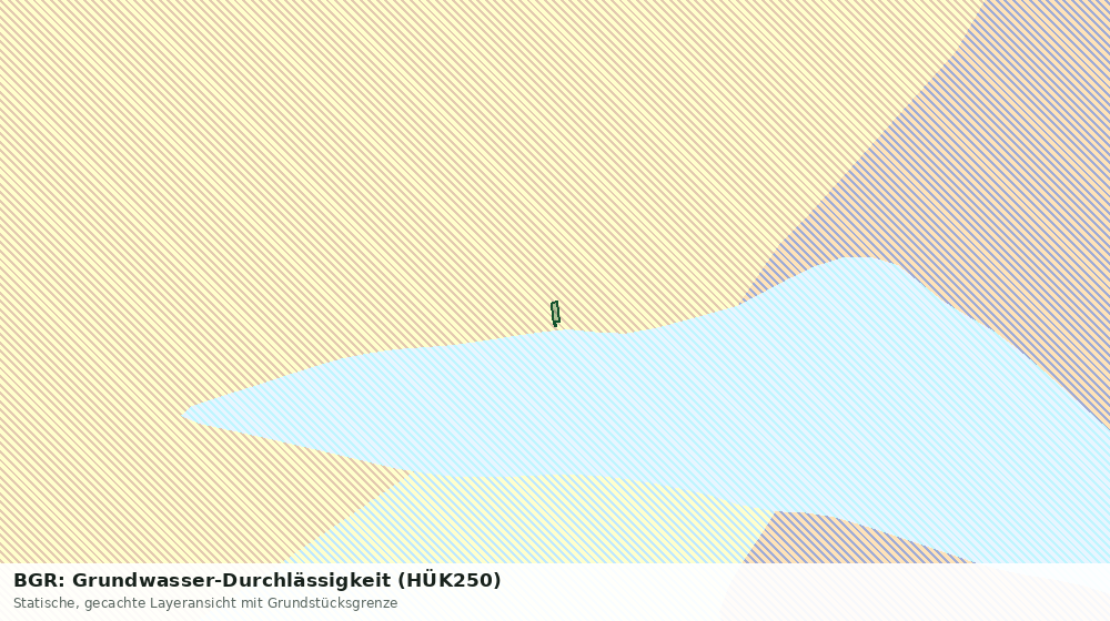 Statische Kartenansicht: BGR: Grundwasser-Durchlässigkeit (HÜK250)