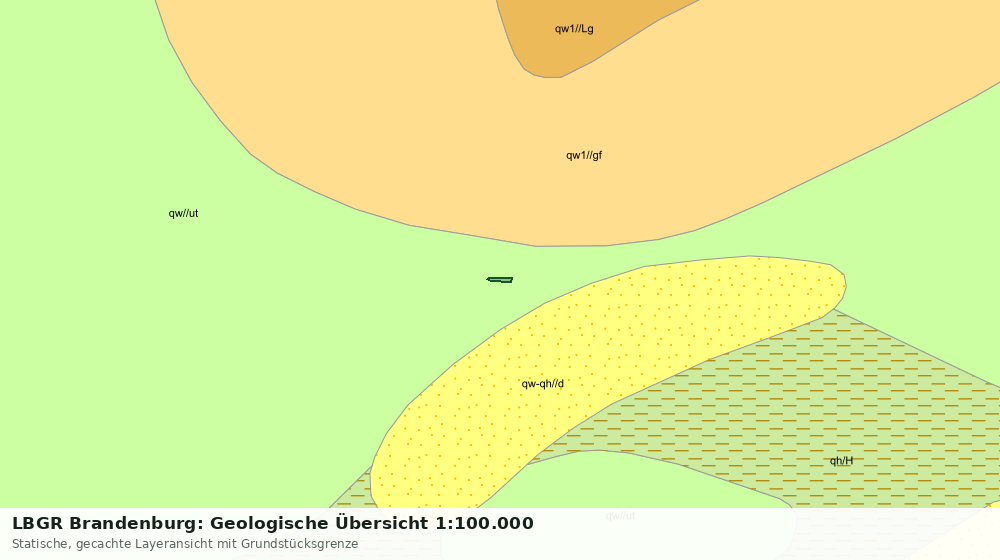Statische Kartenansicht: LBGR Brandenburg: Geologische Übersicht 1:100.000