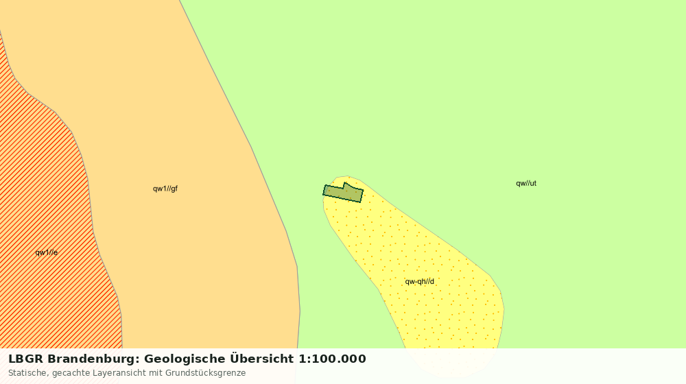 Statische Kartenansicht: LBGR Brandenburg: Geologische Übersicht 1:100.000