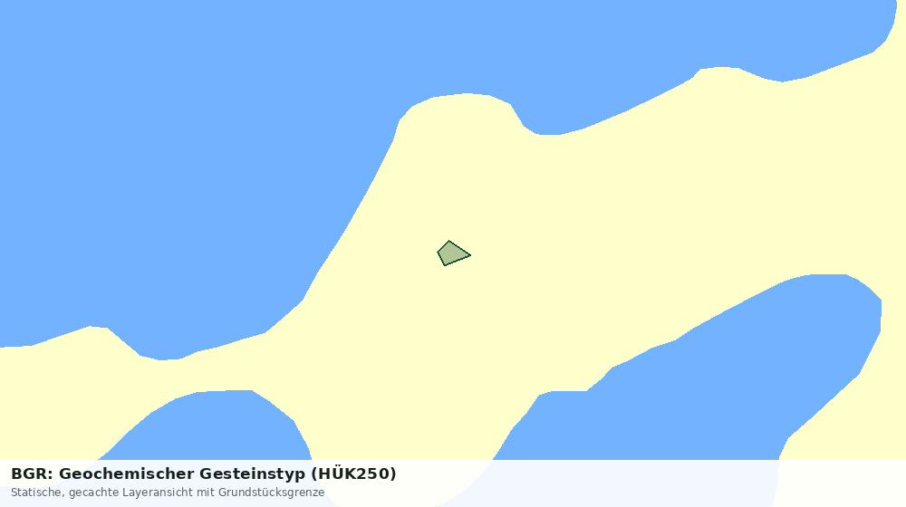 Statische Kartenansicht: BGR: Geochemischer Gesteinstyp (HÜK250)
