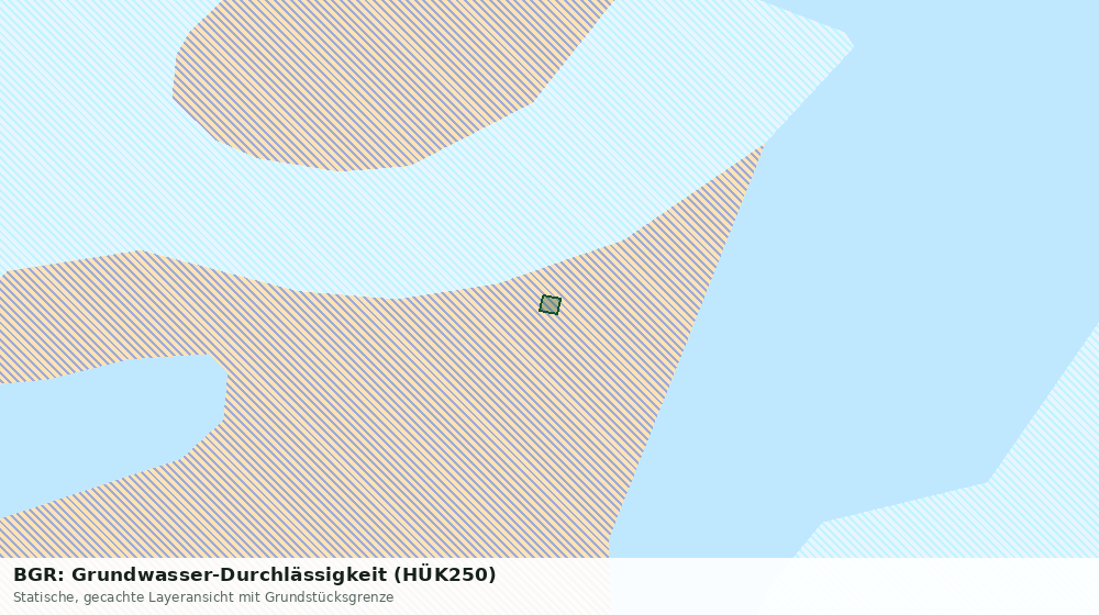 Statische Kartenansicht: BGR: Grundwasser-Durchlässigkeit (HÜK250)