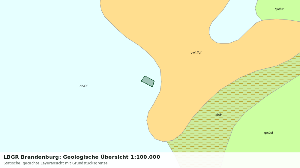 Statische Kartenansicht: LBGR Brandenburg: Geologische Übersicht 1:100.000