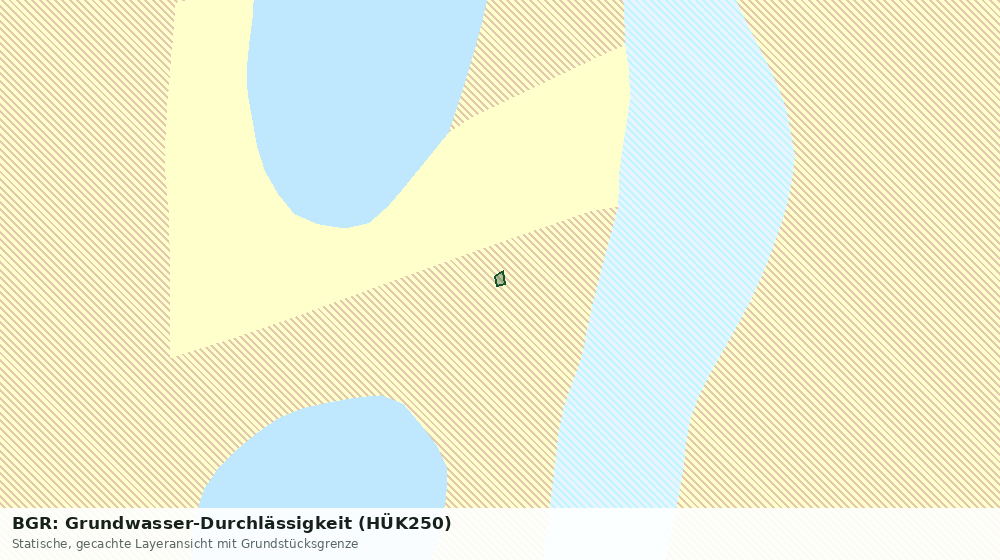Statische Kartenansicht: BGR: Grundwasser-Durchlässigkeit (HÜK250)