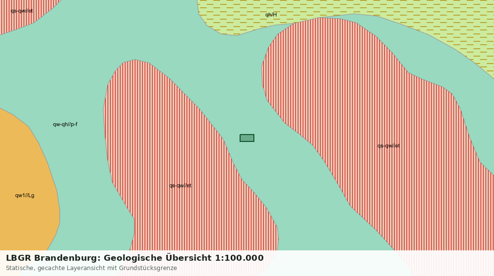 Statische Kartenansicht: LBGR Brandenburg: Geologische Übersicht 1:100.000