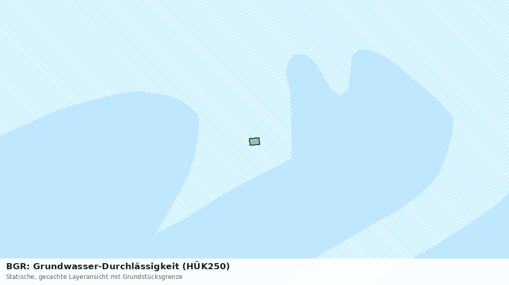 Statische Kartenansicht: BGR: Grundwasser-Durchlässigkeit (HÜK250)