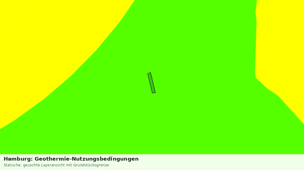 Statische Kartenansicht: Hamburg: Geothermie-Nutzungsbedingungen