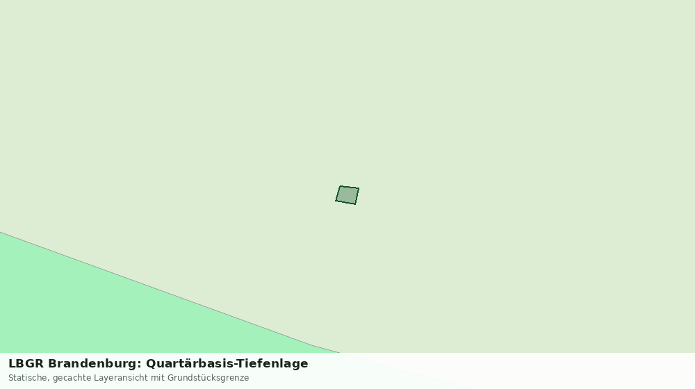 Statische Kartenansicht: LBGR Brandenburg: Quartärbasis-Tiefenlage