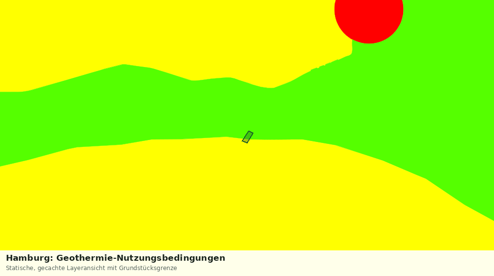 Statische Kartenansicht: Hamburg: Geothermie-Nutzungsbedingungen