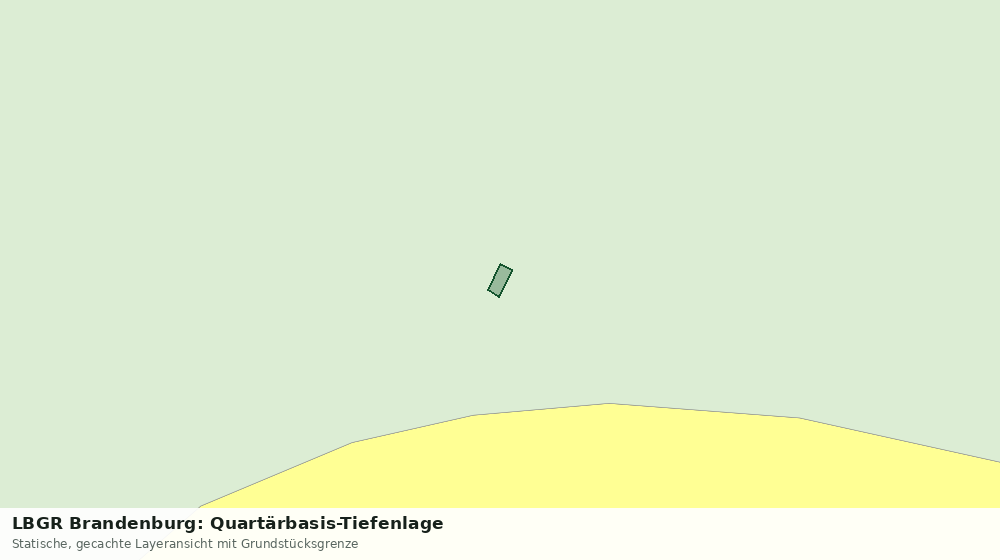 Statische Kartenansicht: LBGR Brandenburg: Quartärbasis-Tiefenlage