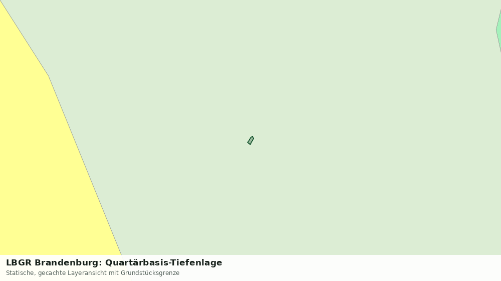 Statische Kartenansicht: LBGR Brandenburg: Quartärbasis-Tiefenlage