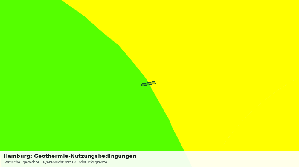 Statische Kartenansicht: Hamburg: Geothermie-Nutzungsbedingungen