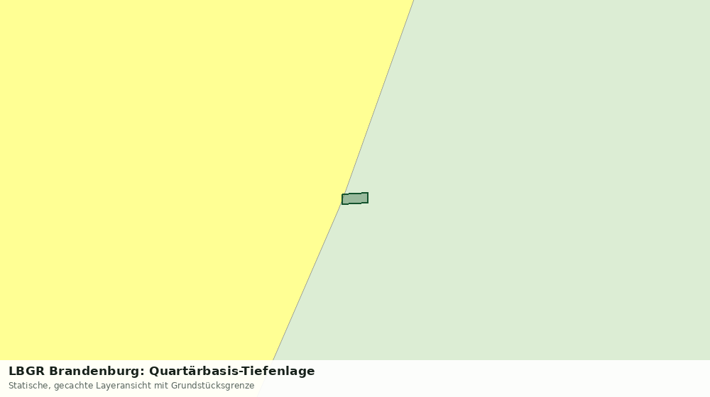 Statische Kartenansicht: LBGR Brandenburg: Quartärbasis-Tiefenlage