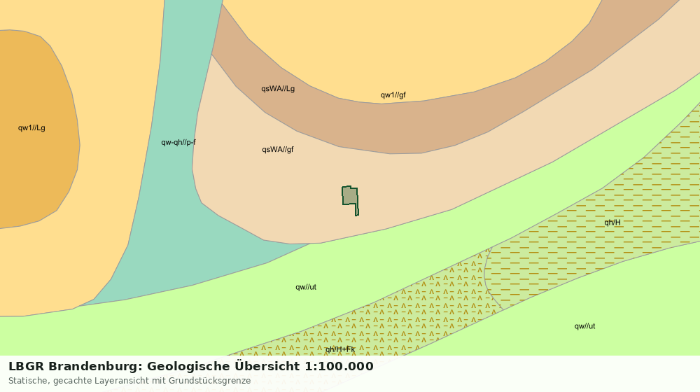 Statische Kartenansicht: LBGR Brandenburg: Geologische Übersicht 1:100.000