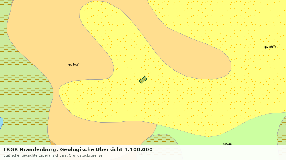 Statische Kartenansicht: LBGR Brandenburg: Geologische Übersicht 1:100.000