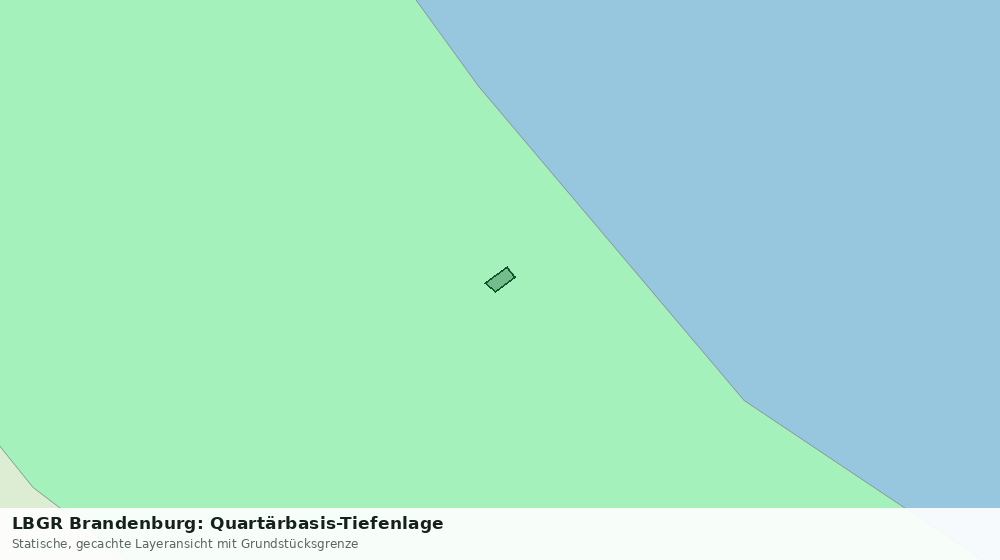 Statische Kartenansicht: LBGR Brandenburg: Quartärbasis-Tiefenlage