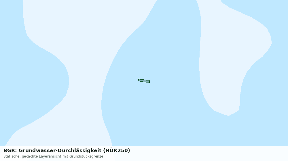 Statische Kartenansicht: BGR: Grundwasser-Durchlässigkeit (HÜK250)