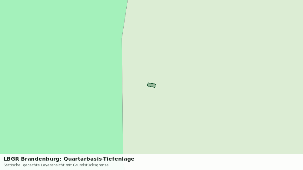 Statische Kartenansicht: LBGR Brandenburg: Quartärbasis-Tiefenlage