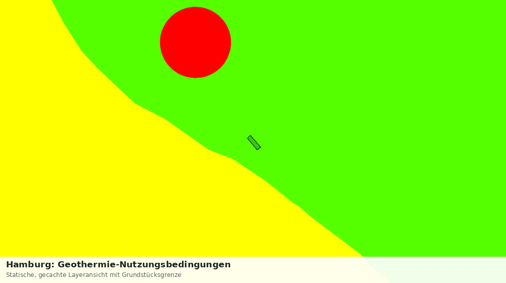 Statische Kartenansicht: Hamburg: Geothermie-Nutzungsbedingungen