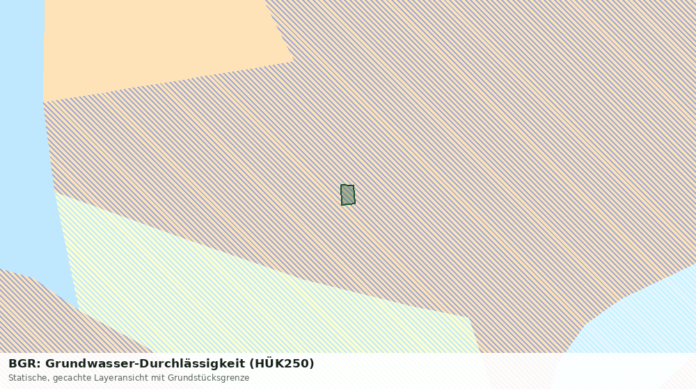 Statische Kartenansicht: BGR: Grundwasser-Durchlässigkeit (HÜK250)