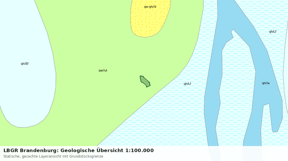 Statische Kartenansicht: LBGR Brandenburg: Geologische Übersicht 1:100.000
