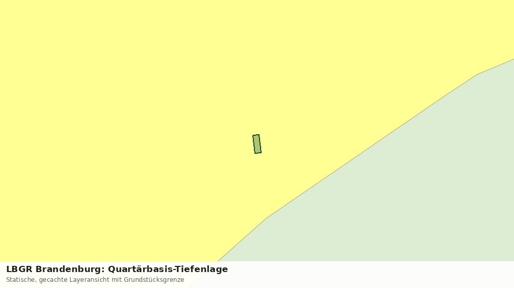 Statische Kartenansicht: LBGR Brandenburg: Quartärbasis-Tiefenlage