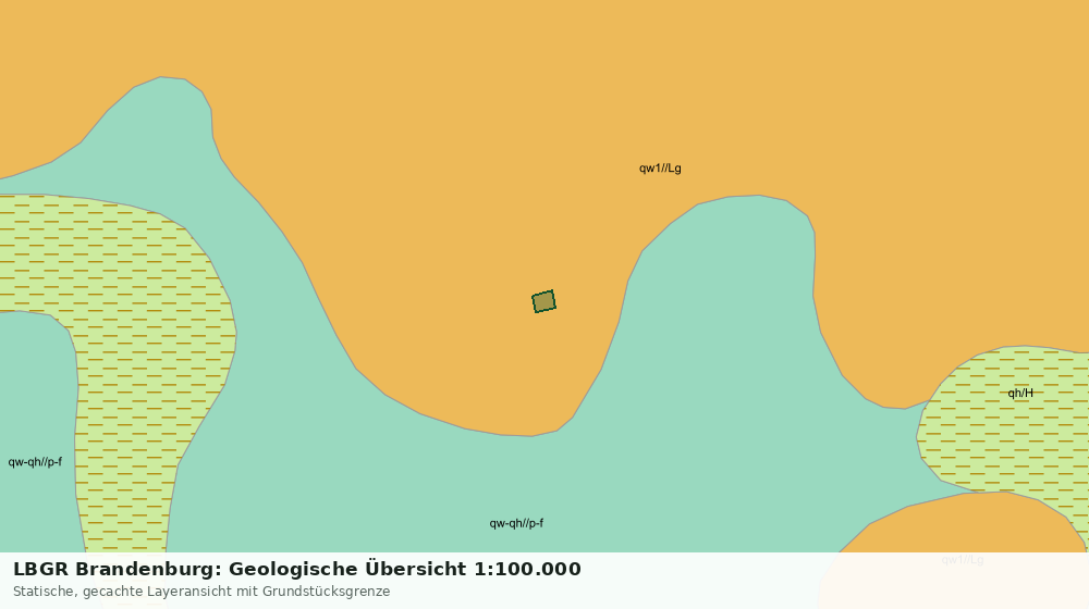Statische Kartenansicht: LBGR Brandenburg: Geologische Übersicht 1:100.000