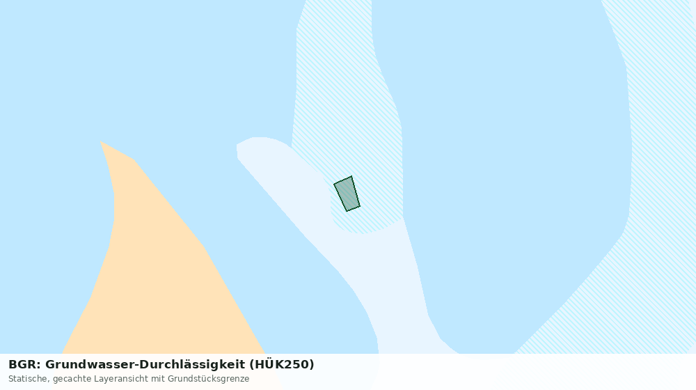 Statische Kartenansicht: BGR: Grundwasser-Durchlässigkeit (HÜK250)