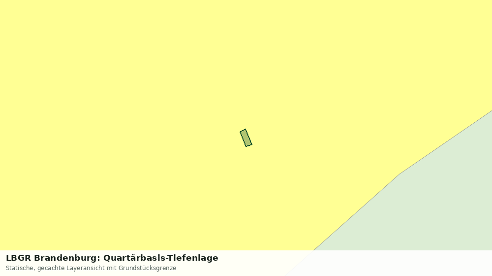Statische Kartenansicht: LBGR Brandenburg: Quartärbasis-Tiefenlage