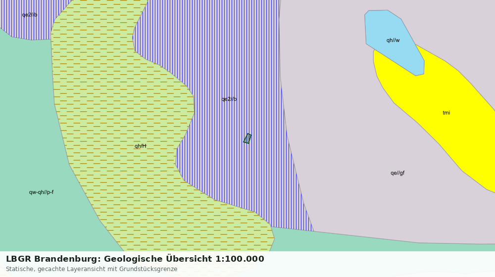 Statische Kartenansicht: LBGR Brandenburg: Geologische Übersicht 1:100.000