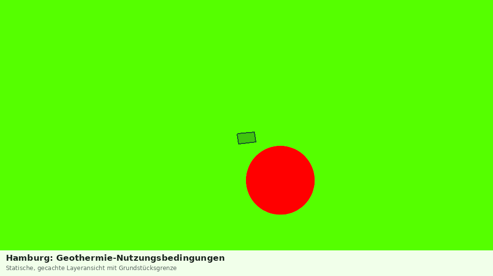 Statische Kartenansicht: Hamburg: Geothermie-Nutzungsbedingungen