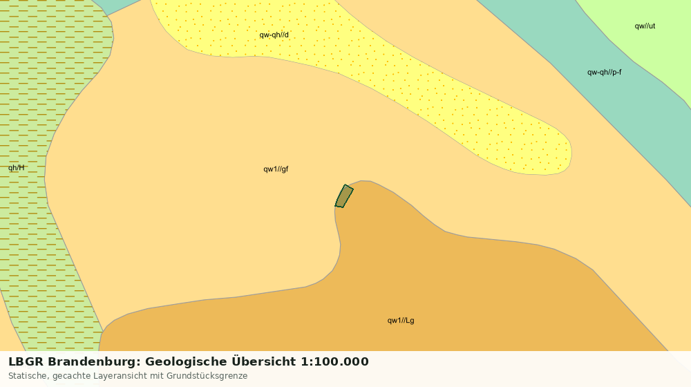 Statische Kartenansicht: LBGR Brandenburg: Geologische Übersicht 1:100.000