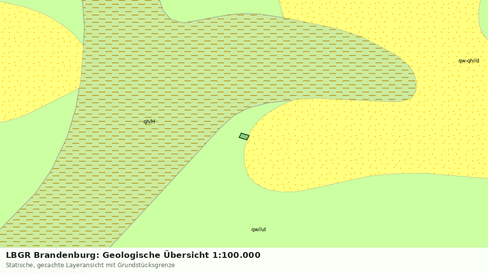 Statische Kartenansicht: LBGR Brandenburg: Geologische Übersicht 1:100.000