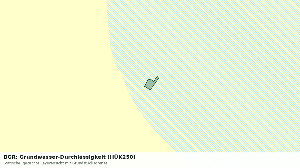 Statische Kartenansicht: BGR: Grundwasser-Durchlässigkeit (HÜK250)