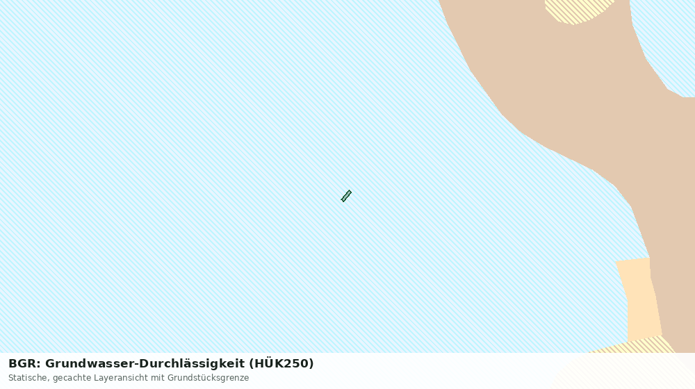 Statische Kartenansicht: BGR: Grundwasser-Durchlässigkeit (HÜK250)