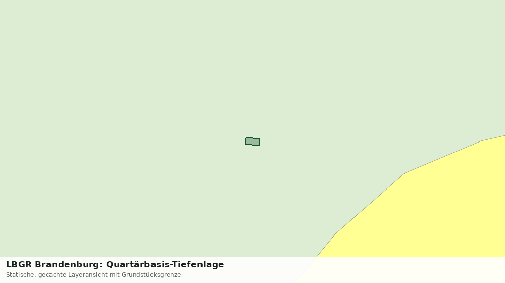 Statische Kartenansicht: LBGR Brandenburg: Quartärbasis-Tiefenlage