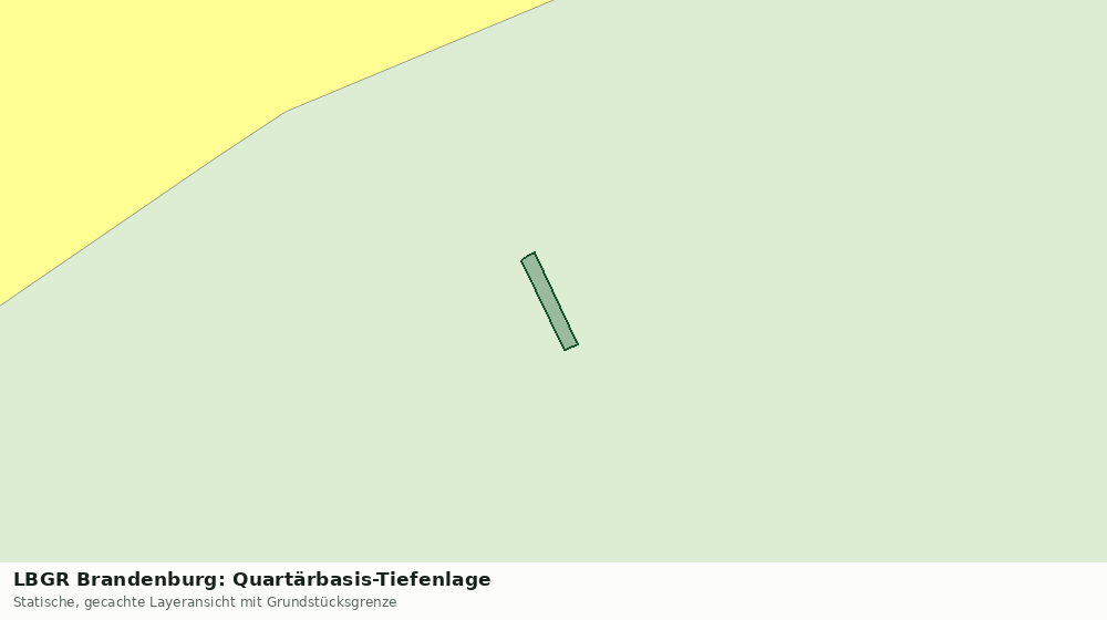 Statische Kartenansicht: LBGR Brandenburg: Quartärbasis-Tiefenlage