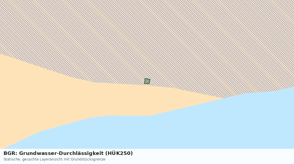 Statische Kartenansicht: BGR: Grundwasser-Durchlässigkeit (HÜK250)