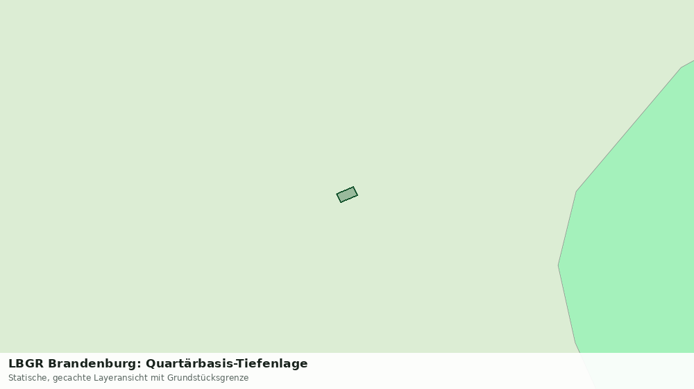 Statische Kartenansicht: LBGR Brandenburg: Quartärbasis-Tiefenlage