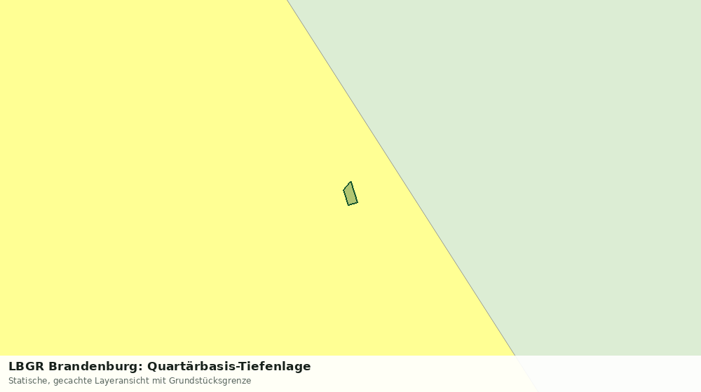 Statische Kartenansicht: LBGR Brandenburg: Quartärbasis-Tiefenlage