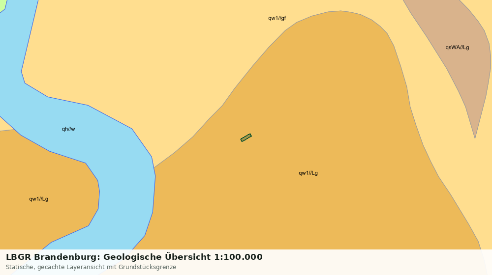 Statische Kartenansicht: LBGR Brandenburg: Geologische Übersicht 1:100.000