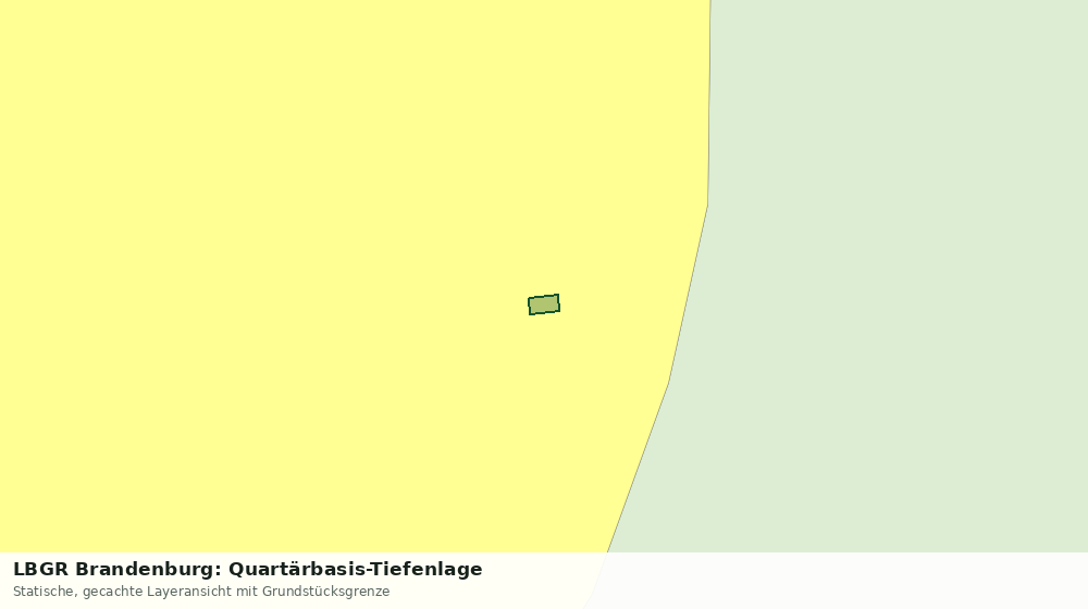 Statische Kartenansicht: LBGR Brandenburg: Quartärbasis-Tiefenlage