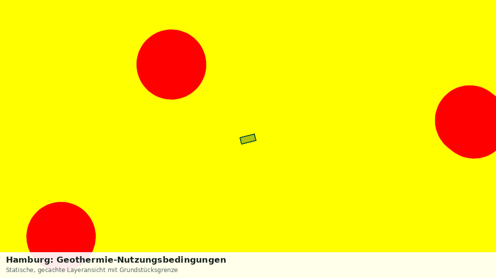 Statische Kartenansicht: Hamburg: Geothermie-Nutzungsbedingungen