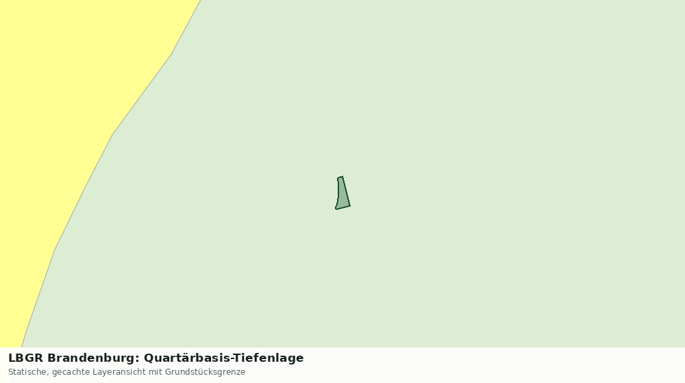 Statische Kartenansicht: LBGR Brandenburg: Quartärbasis-Tiefenlage