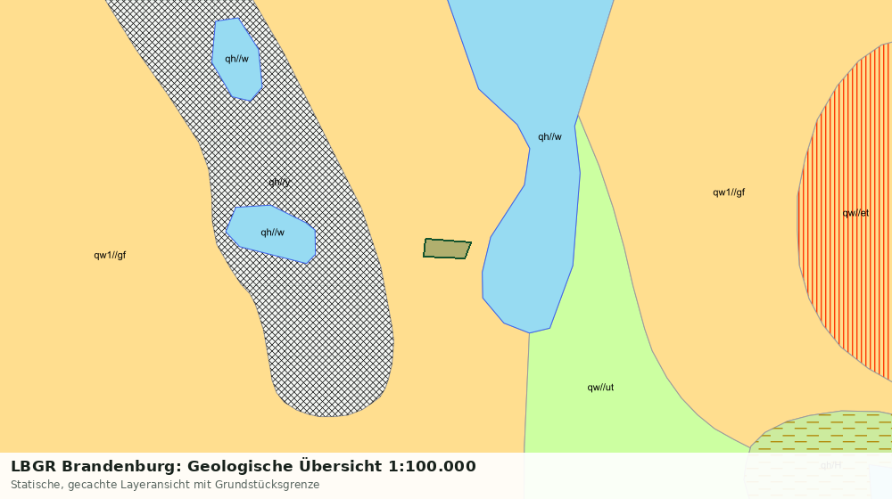 Statische Kartenansicht: LBGR Brandenburg: Geologische Übersicht 1:100.000
