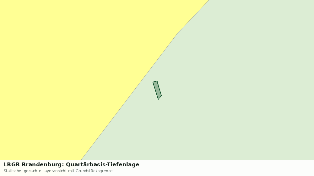 Statische Kartenansicht: LBGR Brandenburg: Quartärbasis-Tiefenlage
