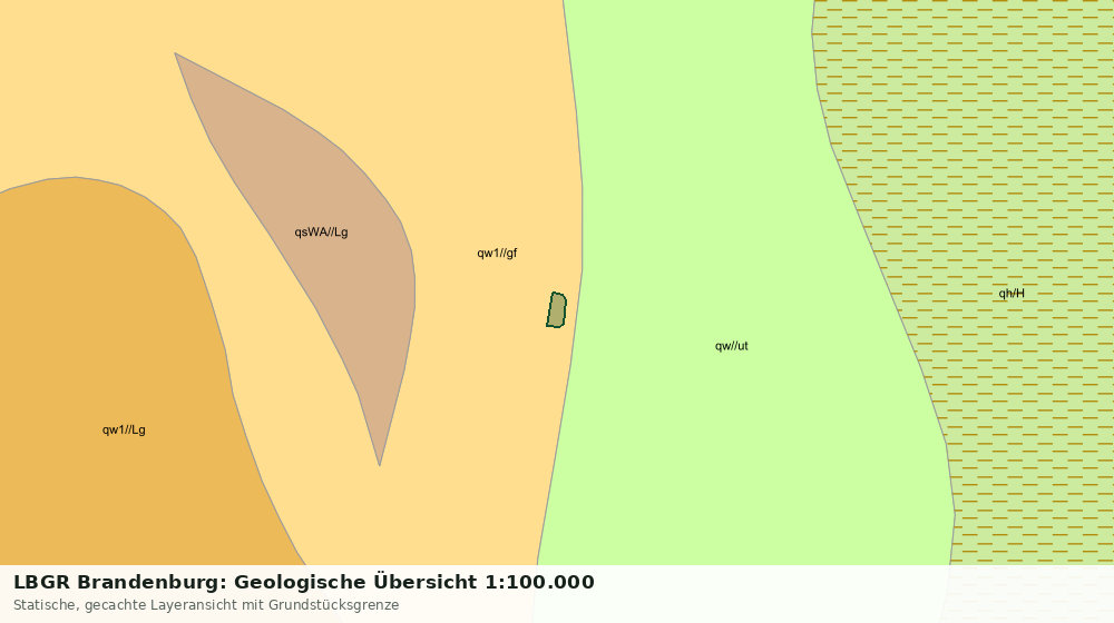 Statische Kartenansicht: LBGR Brandenburg: Geologische Übersicht 1:100.000