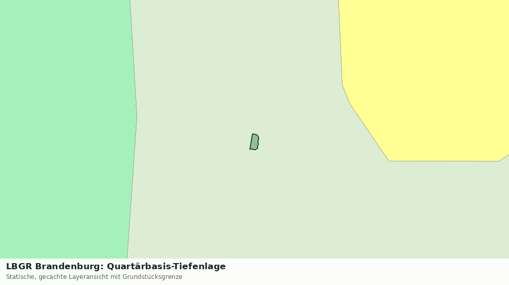 Statische Kartenansicht: LBGR Brandenburg: Quartärbasis-Tiefenlage